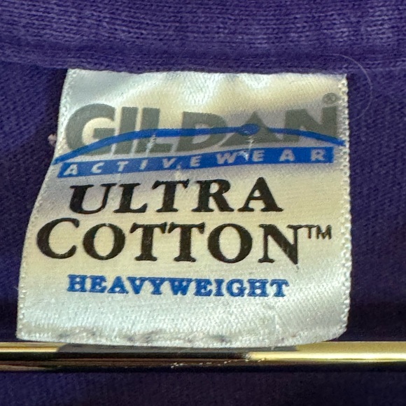 Vintage Cat in Hat Tom Griffin Purple Men’s L Cotton T-Shirt RARE - Picture 4 of 5